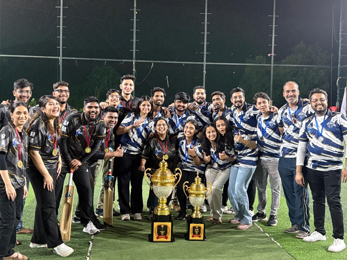 Champions with the trophy
